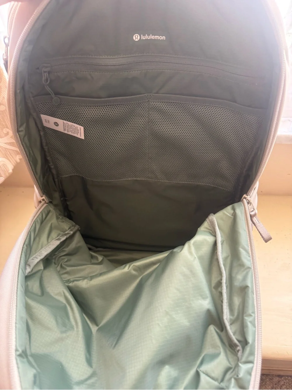 lululemon athletica Gray Double-Zip Backpack